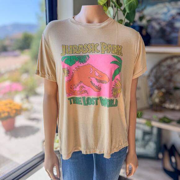 Jurassic Park The Lost World Tee by Junk Food Clothing Los Angeles Women's Large - Picture 1 of 9